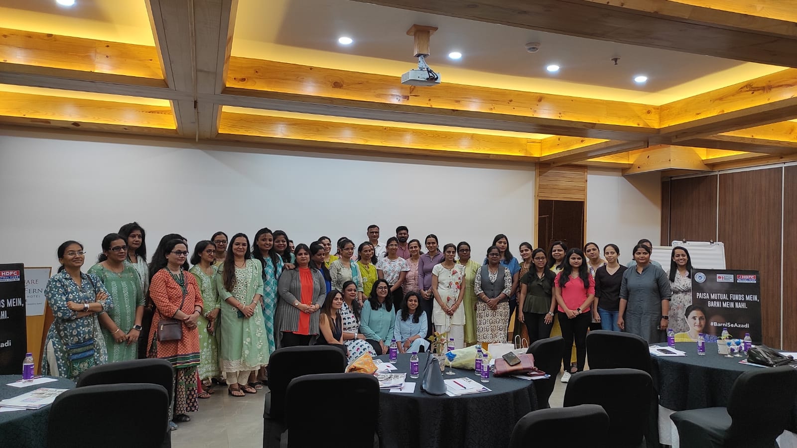 Group photo from financial awareness session